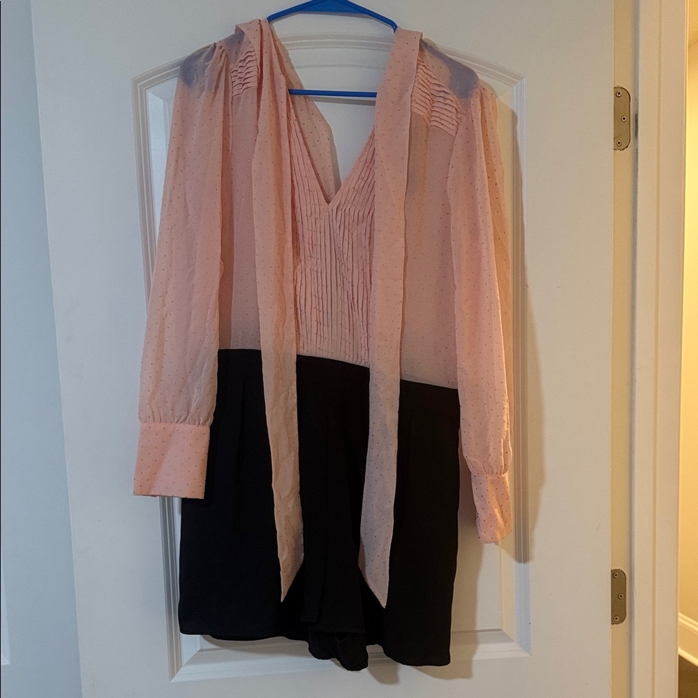 Guess Pink and Black Jumpsuit